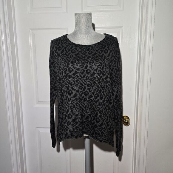 WOODEN SHIPS NWT leopard print sweater - Picture 1 of 6